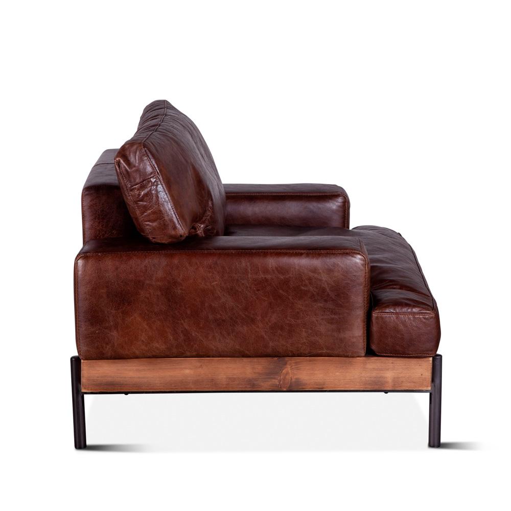 World Interiors - Chiavari Armchair : World Interiors - Chiavari Armchair in Geisha Brown Leather - ZWCIAMCHGEI_CLOSEOUT veiw 4