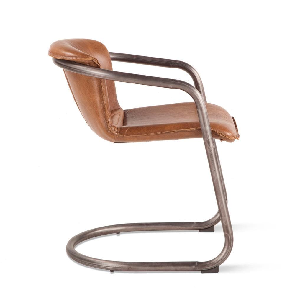 World Interiors - Chiavari Dining Chairs : World Interiors - Chiavari Leather Dining Chairs in Chestnut - ZWCI22268 veiw 3