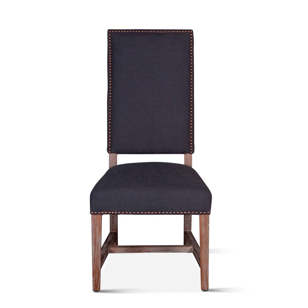 World Interiors - Dani High Back Formal Dining Chair : World Interiors - Dani High Back Formal Dining Chair in Charcoal - ZWDANIDGDC veiw 2