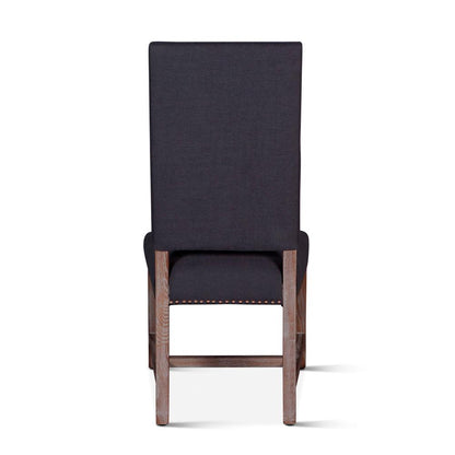 World Interiors - Dani High Back Formal Dining Chair : World Interiors - Dani High Back Formal Dining Chair in Charcoal - ZWDANIDGDC veiw 4