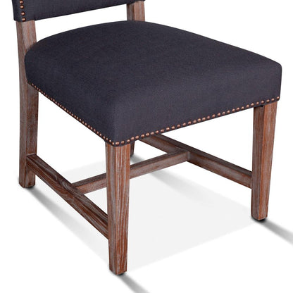 World Interiors - Dani High Back Formal Dining Chair : World Interiors - Dani High Back Formal Dining Chair in Charcoal - ZWDANIDGDC veiw 5