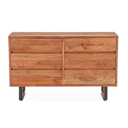 World Interiors - Glenwood Dresser : World Interiors - Glenwood Dresser in Smoked Acacia - ZWGWSA586D veiw 2