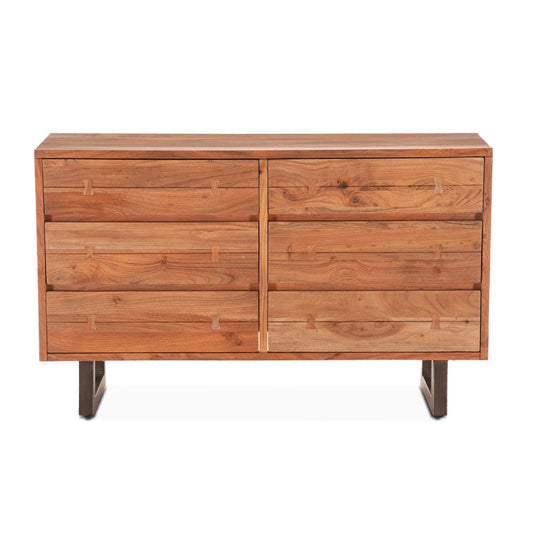 World Interiors - Glenwood Dresser : World Interiors - Glenwood Dresser in Smoked Acacia - ZWGWSA586D veiw 2