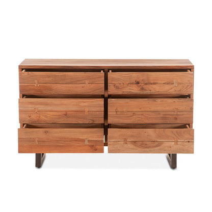World Interiors - Glenwood Dresser : World Interiors - Glenwood Dresser in Smoked Acacia - ZWGWSA586D veiw 3