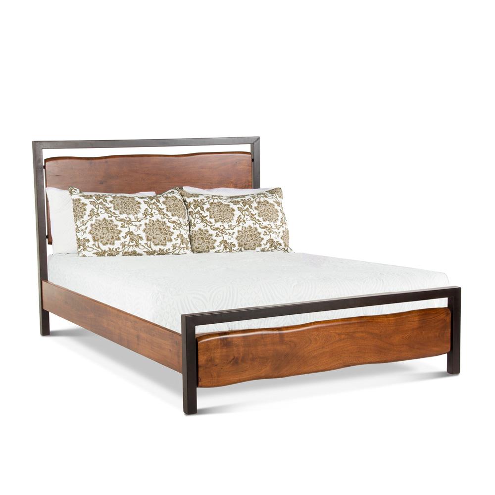 World Interiors - Glenwood Queen Bed : World Interiors - Glenwood Queen Bed in Acacia with Walnut Finish - ZWGW25 veiw 1