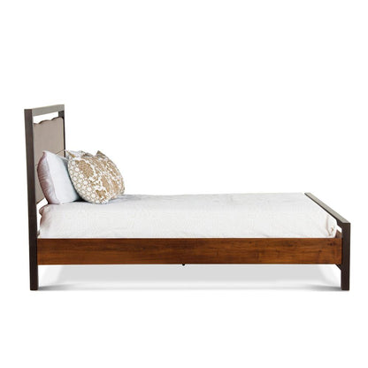 World Interiors - Glenwood Queen Bed : World Interiors - Glenwood Queen Bed in Acacia with Walnut Finish - ZWGW25 veiw 3