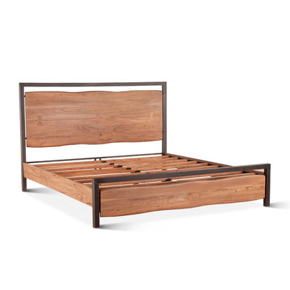 World Interiors - Glenwood Queen Bed : World Interiors - Glenwood Queen Bed in Smoked Acacia - ZWGWPBQSA veiw 1