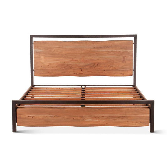 World Interiors - Glenwood Queen Bed : World Interiors - Glenwood Queen Bed in Smoked Acacia - ZWGWPBQSA veiw 2