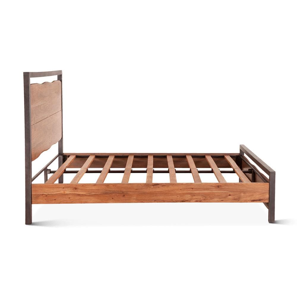 World Interiors - Glenwood Queen Bed : World Interiors - Glenwood Queen Bed in Smoked Acacia - ZWGWPBQSA veiw 3