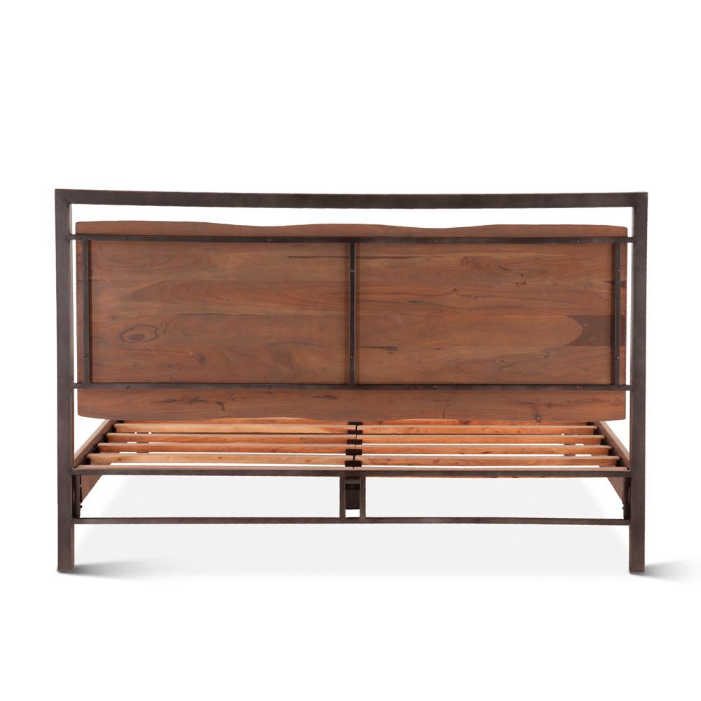 World Interiors - Glenwood Queen Bed : World Interiors - Glenwood Queen Bed in Smoked Acacia - ZWGWPBQSA veiw 4