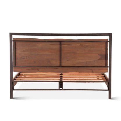World Interiors - Glenwood Queen Bed : World Interiors - Glenwood Queen Bed in Smoked Acacia - ZWGWPBQSA veiw 4