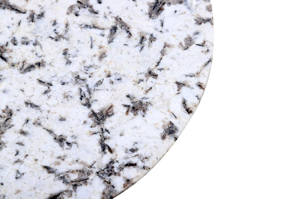 World Interiors - Glacier 18" Accent Table : World Interiors - Glacier 18" Accent Table with Alaska White Marble - ZWGLAST18AW veiw 5