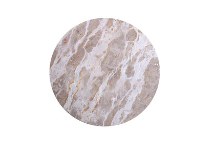 World Interiors - Glacier 18" Accent Table : World Interiors - Glacier 18" Accent Table with Capri Beige Marble - ZWGLAST18CB veiw 6