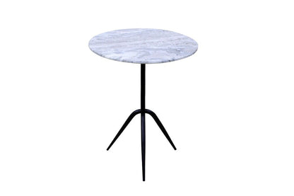 World Interiors - Glacier 18" Accent Table : World Interiors - Glacier 18" Accent Table with Fancy Brown Marble - ZWGLAST18FB_CLOSEOUT veiw 1