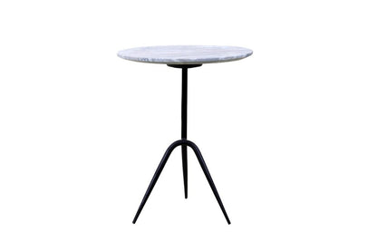 World Interiors - Glacier 18" Accent Table : World Interiors - Glacier 18" Accent Table with Fancy Brown Marble - ZWGLAST18FB_CLOSEOUT veiw 2
