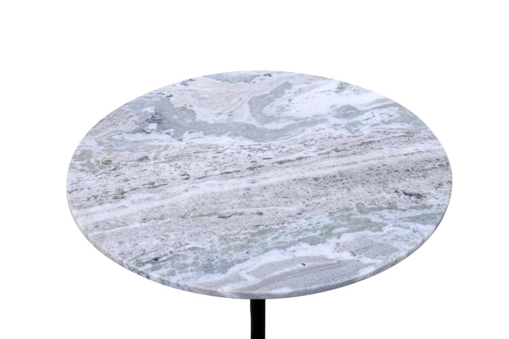 World Interiors - Glacier 18" Accent Table : World Interiors - Glacier 18" Accent Table with Fancy Brown Marble - ZWGLAST18FB_CLOSEOUT veiw 3