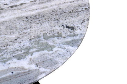 World Interiors - Glacier 18" Accent Table : World Interiors - Glacier 18" Accent Table with Fancy Brown Marble - ZWGLAST18FB_CLOSEOUT veiw 5