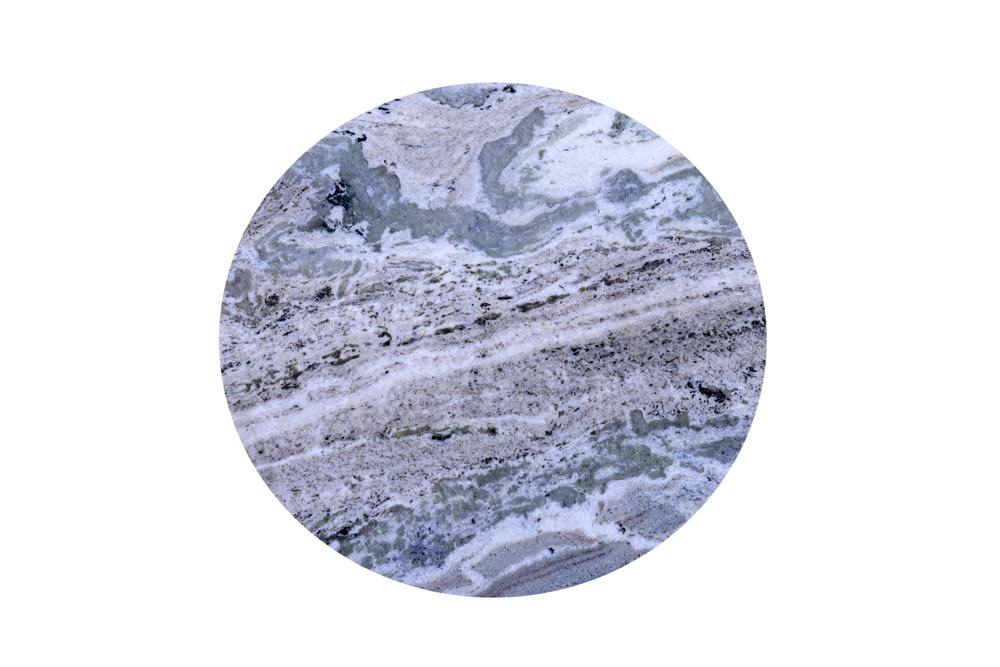 World Interiors - Glacier 18" Accent Table : World Interiors - Glacier 18" Accent Table with Fancy Brown Marble - ZWGLAST18FB_CLOSEOUT veiw 6