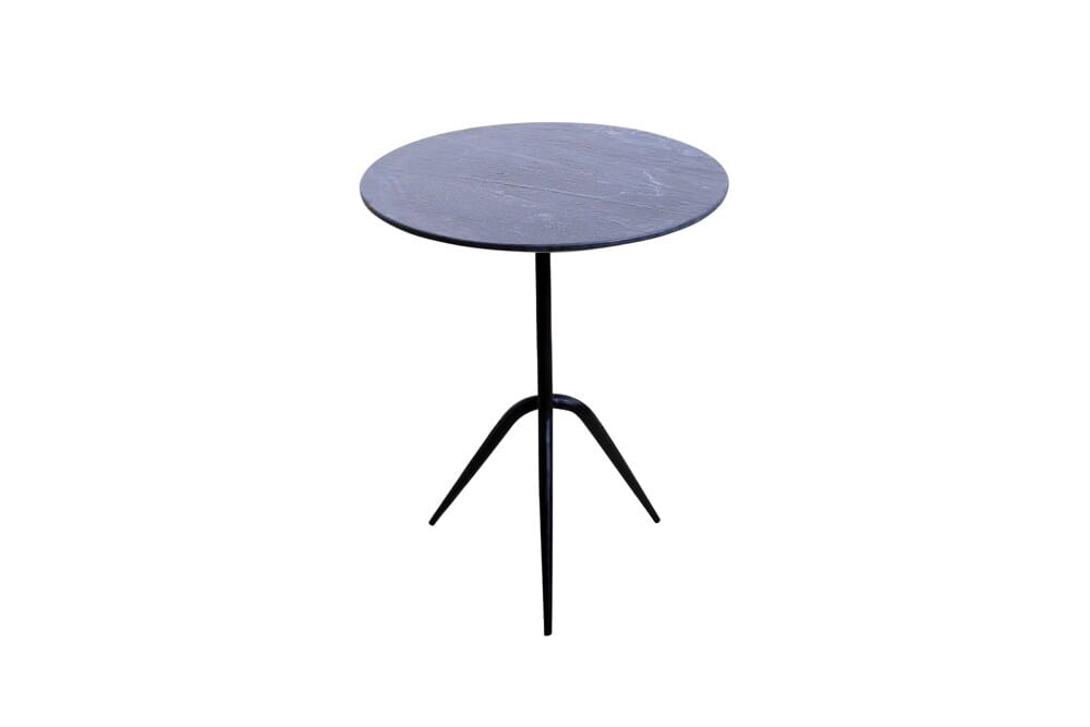 World Interiors - Glacier 18" Accent Table : World Interiors - Glacier 18" Accent Table with Lava Marble - ZWGLAST18LM veiw 1