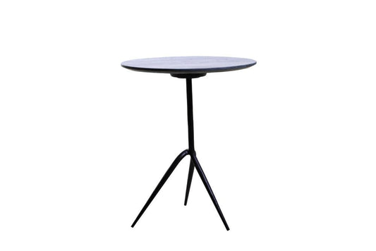 World Interiors - Glacier 18" Accent Table : World Interiors - Glacier 18" Accent Table with Lava Marble - ZWGLAST18LM veiw 2