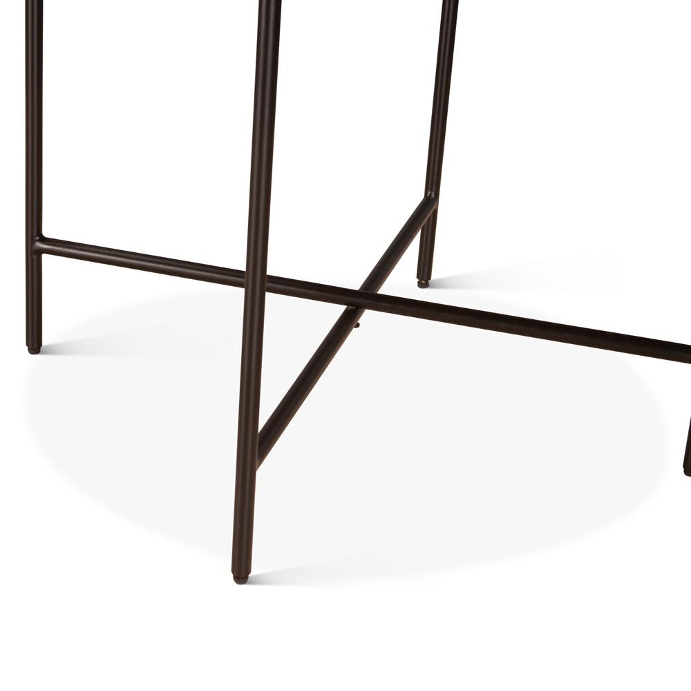 World Interiors - Halden Nesting Tray Tables : World Interiors - Halden Nesting Tray Tables in Pecan Brown - ZWHALNT29PB_CLOSEOUT veiw 4
