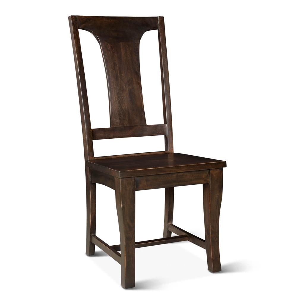 World Interiors - Toulon Dining Chairs : World Interiors - Toulon Dining Chairs in Vintage Brown Finish - ZWTLNDC18W veiw 1