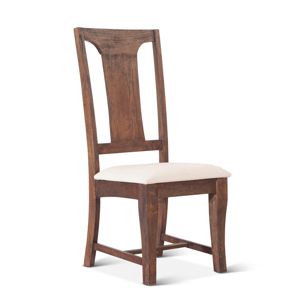 World Interiors - Toulon Dining Chairs : World Interiors - Toulon Upholstered Dining Chairs in Weathered Mango - ZWTOUDCUPH veiw 1