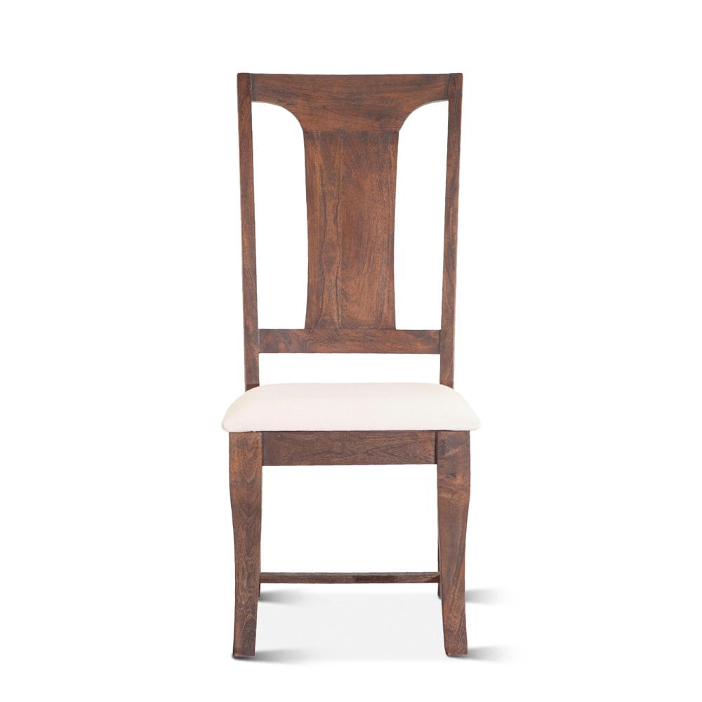 World Interiors - Toulon Dining Chairs : World Interiors - Toulon Upholstered Dining Chairs in Weathered Mango - ZWTOUDCUPH veiw 2