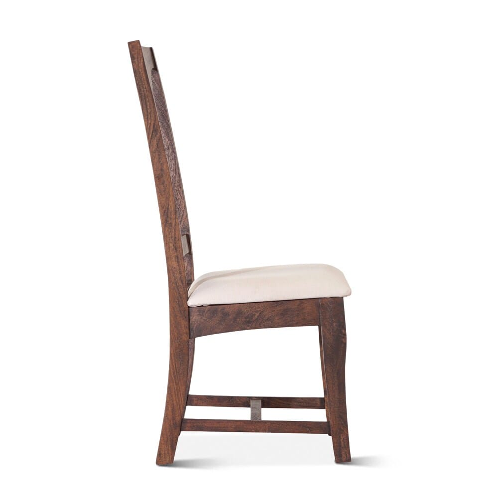 World Interiors - Toulon Dining Chairs : World Interiors - Toulon Upholstered Dining Chairs in Weathered Mango - ZWTOUDCUPH veiw 3