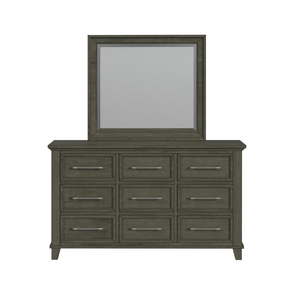 Picket House Furnishings -  Henrik Dresser and Mirror Set in Grey - B-13030-3-DRMR veiw 2