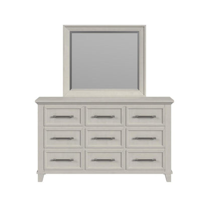 Picket House Furnishings -  Henrik Dresser and Mirror Set in Ivory - B-13030-7-DRMR veiw 2
