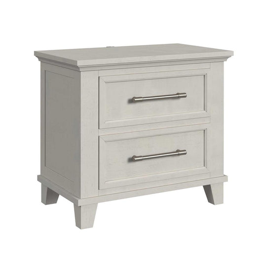 Picket House Furnishings -  Henrik 2-Drawer Nightstand with USB in Ivory - B-13030-7-NS veiw 1