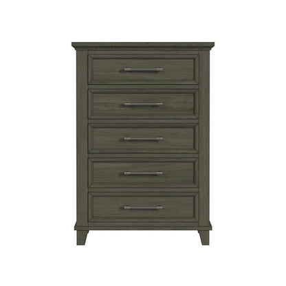 Picket House Furnishings -  Henrik 5-Drawer Chest in Grey - B-13030-3-CH veiw 2