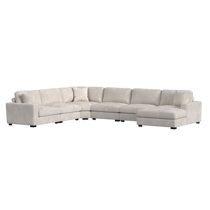Picket House Furnishings -  Mesa 6PC Sectional Set with RHF Chaise in Steno Beige - U-8540-9440-RCSE-6PC veiw 1