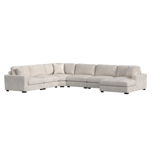 Picket House Furnishings -  Mesa 6PC Sectional Set with RHF Chaise in Steno Beige - U-8540-9440-RCSE-6PC veiw 1