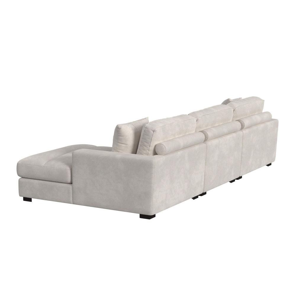 Picket House Furnishings -  Mesa 3PC Sectional Set with RHF Chaise in Steno Beige - U-8540-9440-RCSE-3PC veiw 3