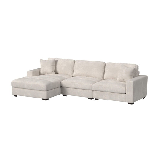 Picket House Furnishings -  Mesa 3PC Sectional Set with LHF Chaise in Steno Beige - U-8540-9440-LCSE-3PC veiw 1