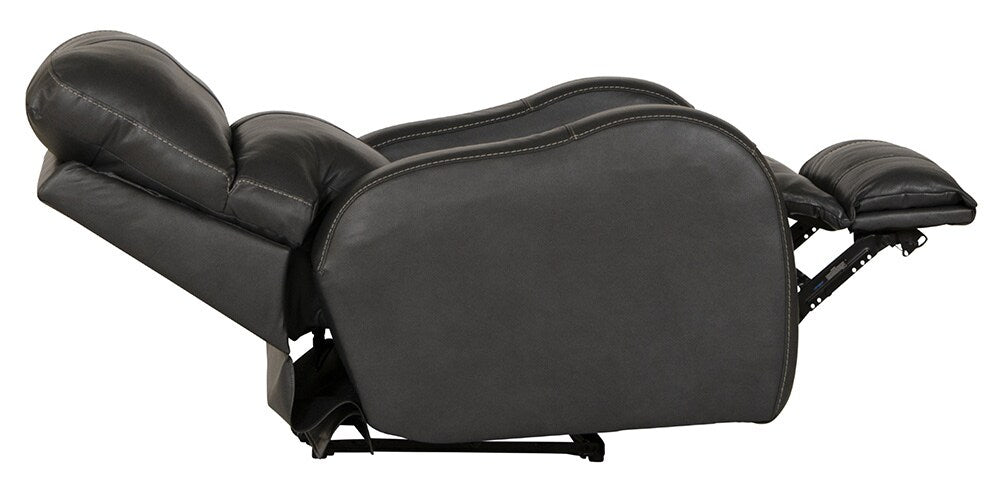 Catnapper - Angelo Power Headrest Power Lay Flat Recliner in Gunmetal - 64460-7/1273-58/3073-58 veiw 2