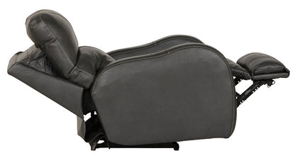 Catnapper - Angelo Power Headrest Power Lay Flat Recliner in Gunmetal - 64460-7/1273-58/3073-58 veiw 3
