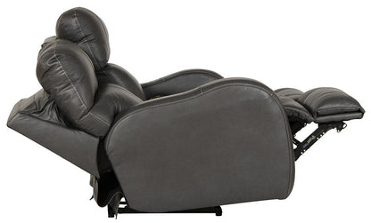 Catnapper - Angelo Power Headrest Power Lay Flat Reclining Loveseat in Gunmetal - 64462/1273-58/3073-58 veiw 3