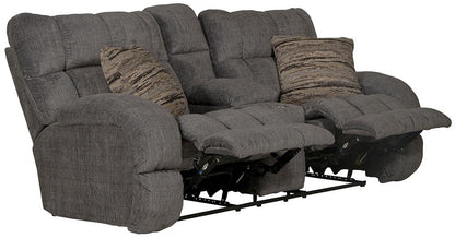 Catnapper - Ashland Lay Flat Reclining Console Loveseat in Granite/Night - 3599/1934-88/2317-08 veiw 2