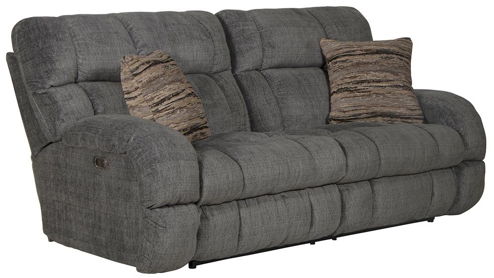 Catnapper - Ashland Power Lay Flat Reclining Sofa in Granite/Night - 63591/1934-88/2317-08 veiw 1
