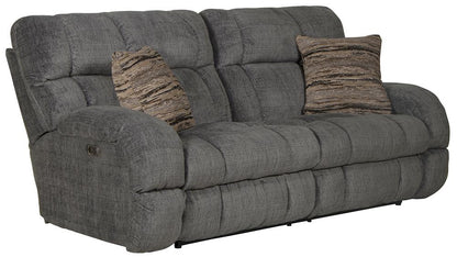 Catnapper - Ashland Power Lay Flat Reclining Sofa in Granite/Night - 63591/1934-88/2317-08 veiw 1