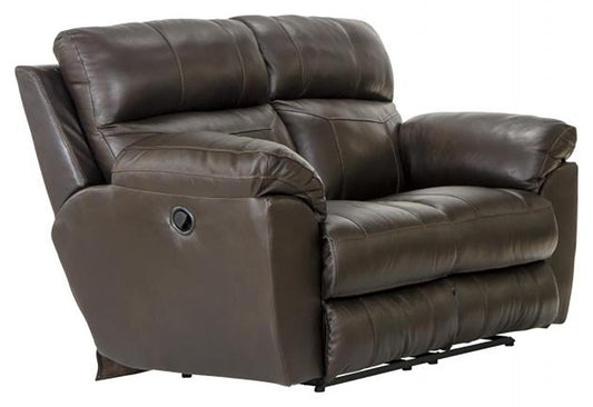 Catnapper - Costa Lay Flat Reclining Loveseat in Chocolate - 4072/1273-89/3073-89 veiw 1