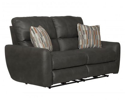 Catnapper - Dorian Power Reclining Loveseat in Charcoal/Nutmeg - 63072/1280-28/2509-28 veiw 1