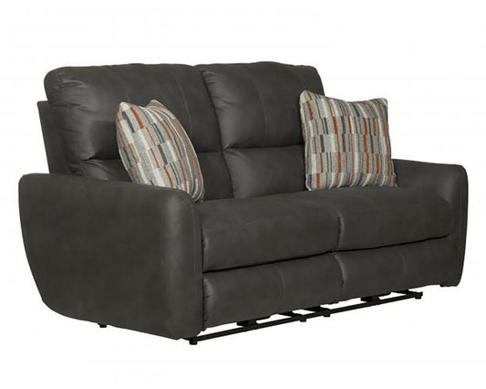 Catnapper - Dorian Power Reclining Loveseat in Charcoal/Nutmeg - 63072/1280-28/2509-28 veiw 1