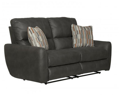 Catnapper - Dorian Reclining Loveseat in Charcoal/Nutmeg - 3072/1280-28/2509-28 veiw 1