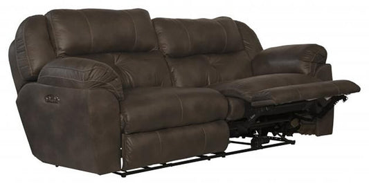 Catnapper - Ferrington Power Headrest Power Lay Flat Reclining Sofa in Dusk - 61891130089 veiw 1