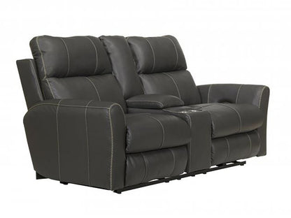 Catnapper - Fredda Power Headrest Power Lay Flat Reclining Console Loveseat w/Zero Gravity in Anthracite - 64489/1225-58/3025-58 veiw 1