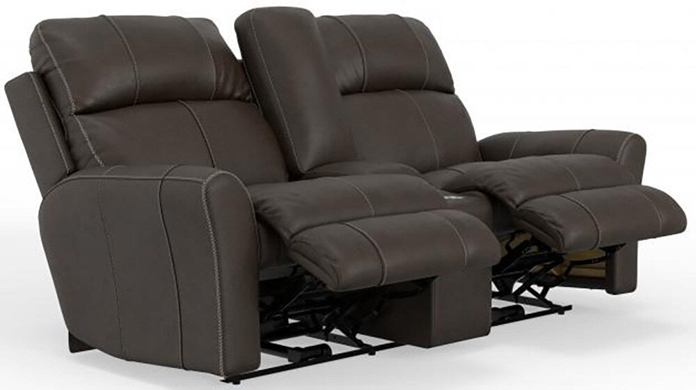 Catnapper - Fredda Power Headrest Power Lay Flat Reclining Console Loveseat w/Zero Gravity in Coffee - 64489/1225-09/3025-09 veiw 3